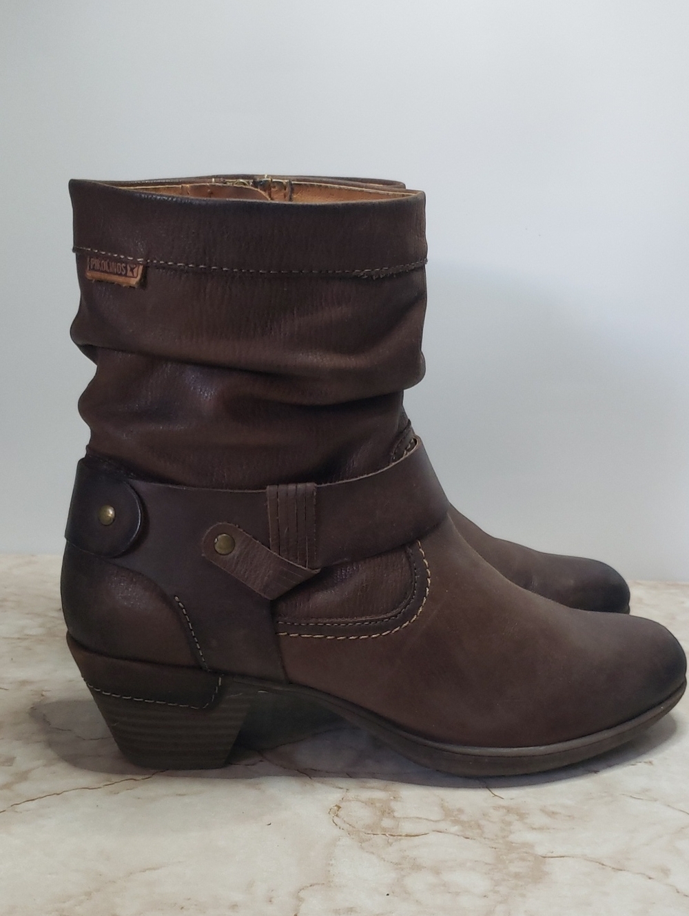 Pikolinos Brown Women's Mid-Calf Slouch Boot Size 38